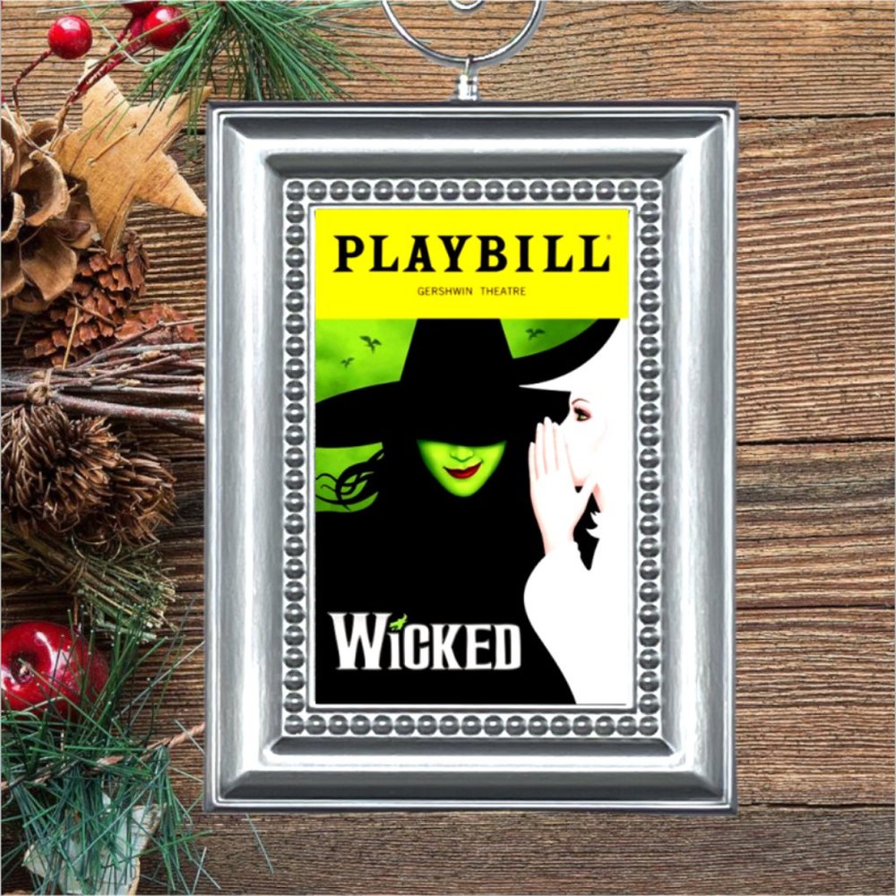 Wicked Broadway Musical Playbill Christmas Tree‎ Ornament